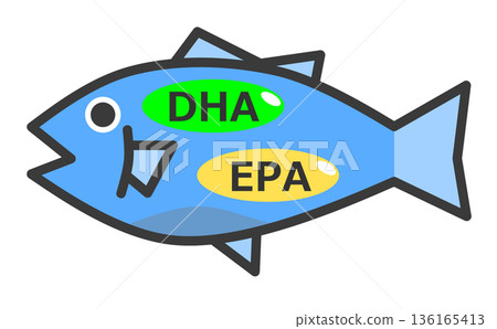 圖中所示為富含健康營養素DHA和EPA的藍色魚類。 136165413
