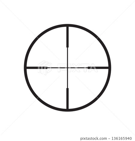 Black aim icon Black aim icon 136165940
