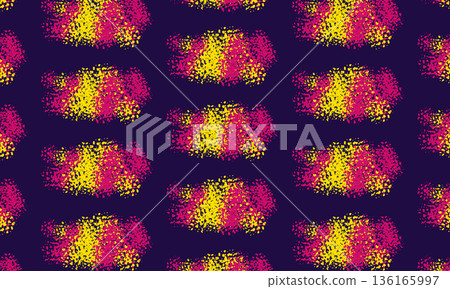 Holi festival pattern background with pink and yellow dry powder splashes illustration Holi festival pattern background with pink and yellow dry powder splashes illustration 136165997