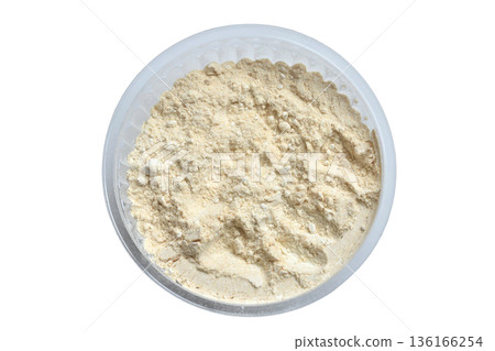 Spice for cooking, ground dry garlic. 136166254