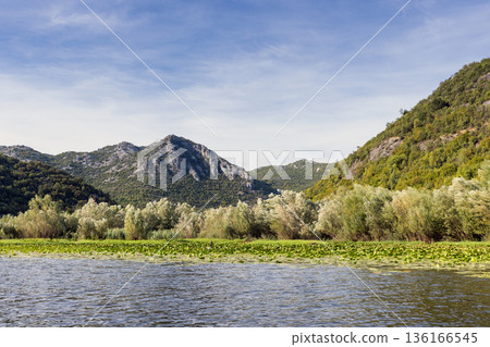 Landscape of Rijeka Crnojevica river, Montenegro Landscape of Rijeka Crnojevica river, Montenegro 136166545