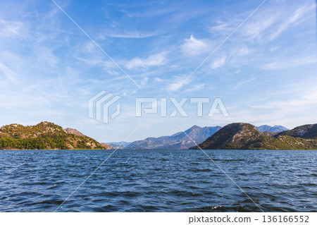 Rijeka Crnojevica, Montenegro. Landscape of Scadar lake 136166552