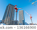 Tokyo tower apartment and construction site 136166900