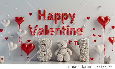 Fluffy letters and the warmth of a teddy bear Fluffy letters and the warmth of a teddy bear 136166962