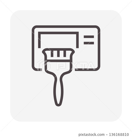 Condenser Unit Cleaning Icon Condenser Unit Cleaning Icon 136168810