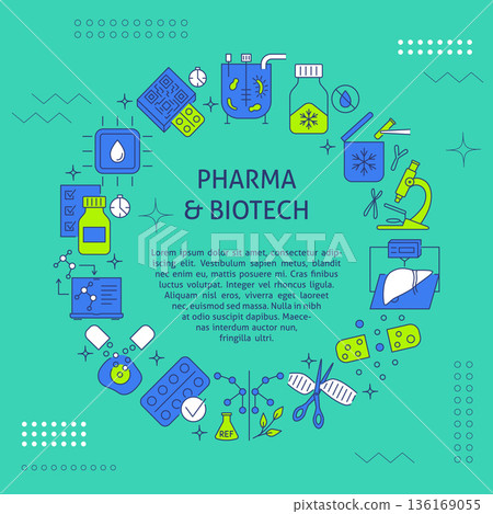 Pharma and bio technologies banner Pharma and bio technologies banner 136169055