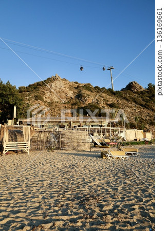 Beach chairs hill. High quality photo 136169661