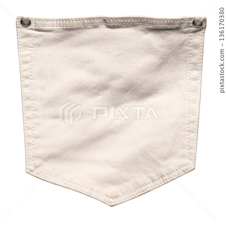White pants pocket featuring canvas textile texture White pants pocket featuring canvas textile texture 136170380