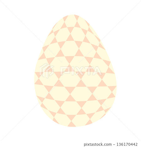 Easter egg in a tartan pattern. Scottish pattern in a colorful check. Traditional Scottish tartan background. Easter egg in a tartan pattern. Scottish pattern in a colorful check. Traditional Scottish tartan background. 136170442