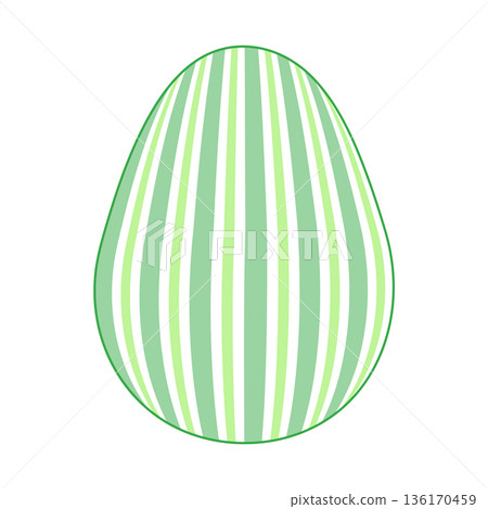 Easter Egg with a pattern Vichy check, French check, gingham - Gingham 136170459