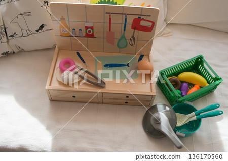Cute pretend kitchen for children Cute pretend kitchen for children 136170560