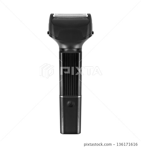 Black electric razor isolated on white background Black electric razor isolated on white background 136171616