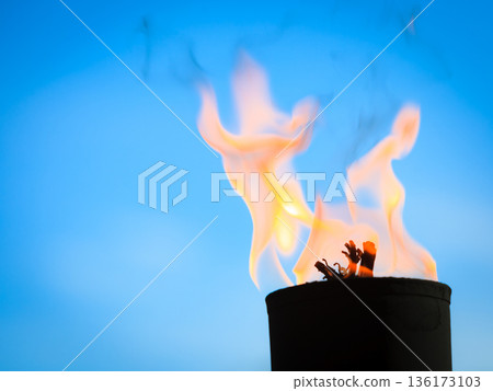 Movement of fire flame 136173103