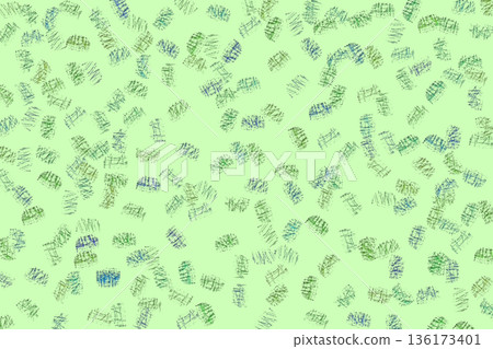 Green drawing spotted space for decoration Green drawing spotted space for decoration 136173401