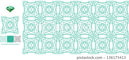 Geometric Jewel Backgrounds Emerald Green Geometric Jewel Backgrounds Emerald Green 136173413