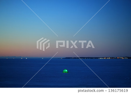 Sunrise seen from Notsuke Peninsula Sunrise seen from Notsuke Peninsula 136175619