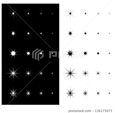 白色閃光特效套裝(星星和光暈) 白色閃光特效套裝(星星和光暈) 136175673
