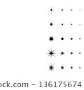 白色閃光特效套裝（星星和光暈） 136175674