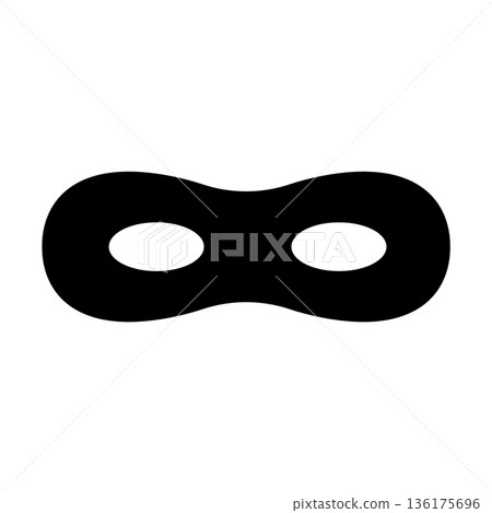 Superhero mask vector black icon. Silhouette hero cartoon character comic face. Flat black superhero Superhero mask vector black icon. Silhouette hero cartoon character comic face. Flat black superhero 136175696