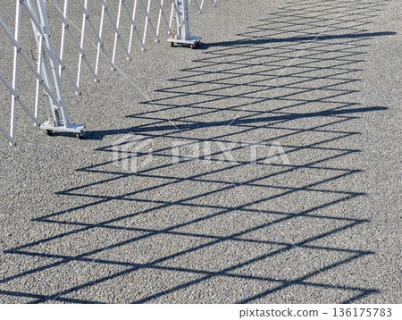 Aluminum gate and its shadow Aluminum gate and its shadow 136175783