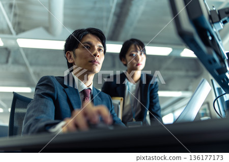 Seriously working in the office Seriously working in the office 136177173