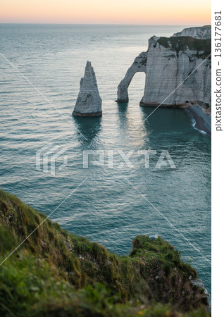 Cliffs and Waters of Etretat 136177681