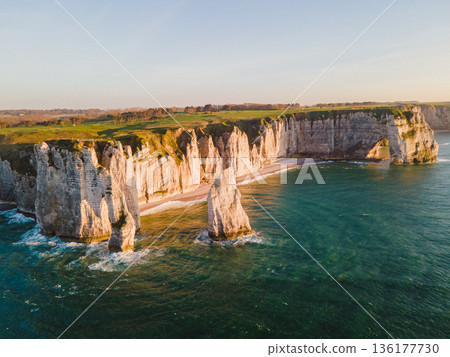 Cliffs and Waters of Etretat 136177730