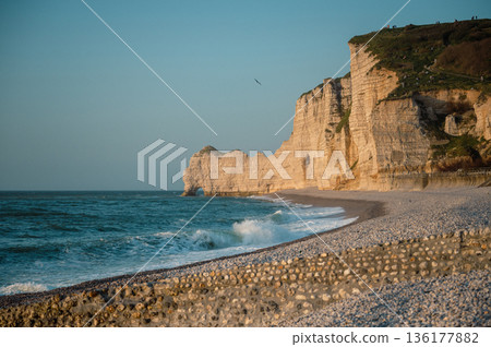 Cliffs and Waters of Etretat 136177882