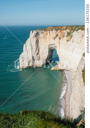Cliffs and Waters of Etretat 136178100