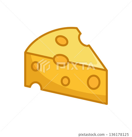 cheese icon vector design template in white background 136178125
