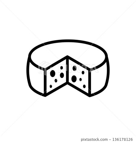cheese icon vector design template in white background 136178126