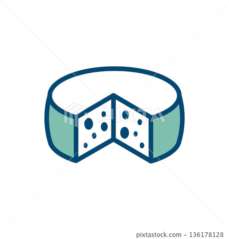 cheese icon vector design template in white background 136178128