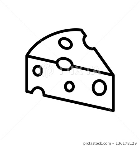 cheese icon vector design template in white background 136178129