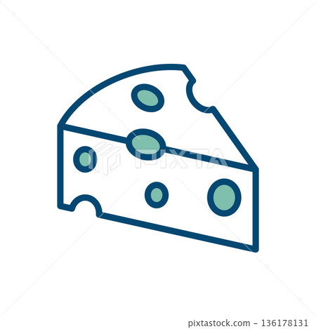 cheese icon vector design template in white background 136178131