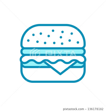 hamburger icon vector design template in white background 136178182