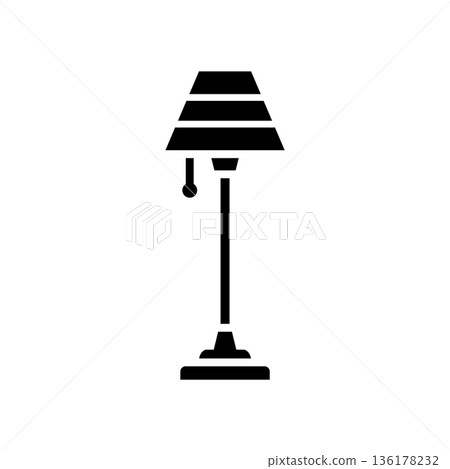 floor lamp icon vector design template simple and clean 136178232