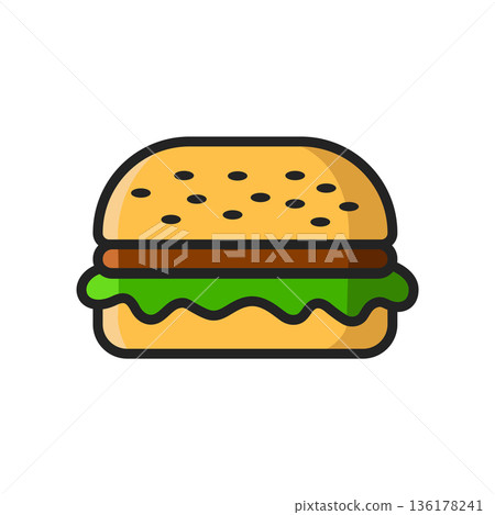 hamburger icon vector design template in white background hamburger icon vector design template in white background 136178241