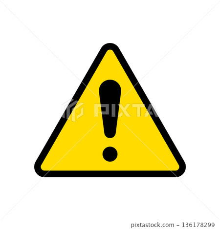 exclamation icon vector design template 136178299