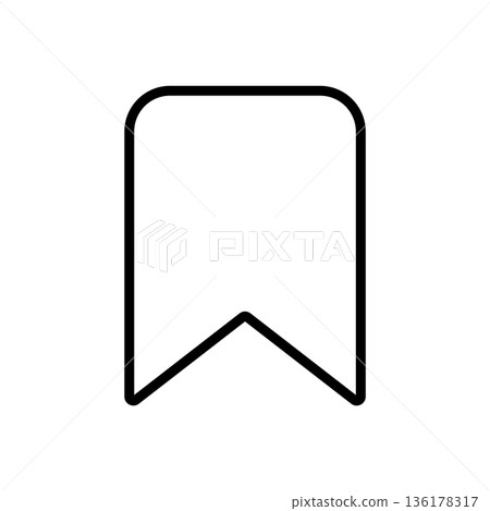 bookmark icon vector design template bookmark icon vector design template 136178317