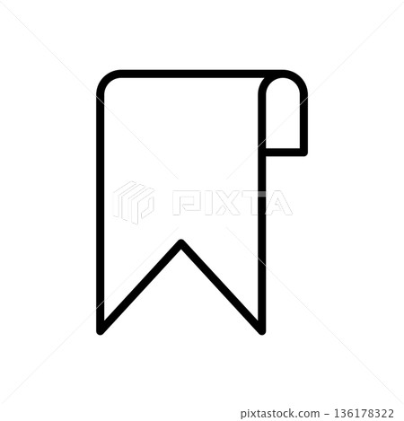bookmark icon vector design template bookmark icon vector design template 136178322