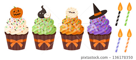 Halloween cupcakes 136178350