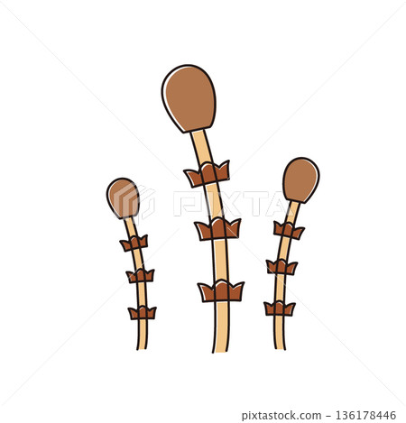 馬尾草春季插圖 136178446