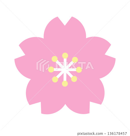 櫻花插畫素材 櫻花插畫素材 136178457