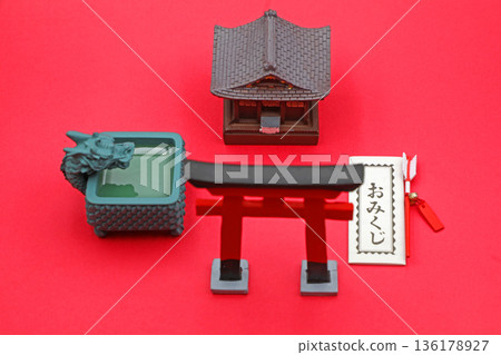 新年參拜神社的圖片 136178927