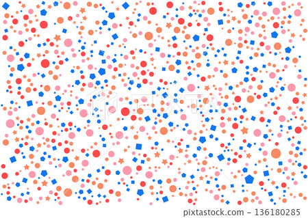Colorful Confetti Celebration Background With Dots, Stars And Squares in Red, Pink, and Blue Colorful Confetti Celebration Background With Dots, Stars And Squares in Red, Pink, and Blue 136180285