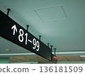 Airport gate 136181509