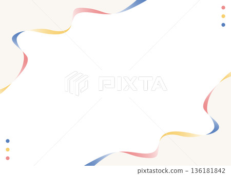 Curved simple design frame, background Curved simple design frame, background 136181842