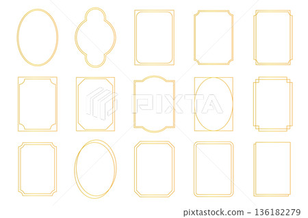 Gold classic frame set, decorative frame, decorative frame Gold classic frame set, decorative frame, decorative frame 136182279