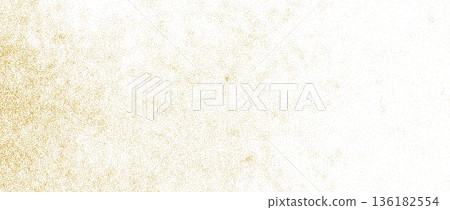 Stippled grunge sand background. Gritty grain noise powder wallpaper. Beige distressed particle overlay. Vector scattered tiny speckles, specks or flecks backdrop. Rough abstract dotted texture 136182554