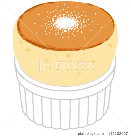 illustration of soufflé illustration of soufflé 136182697